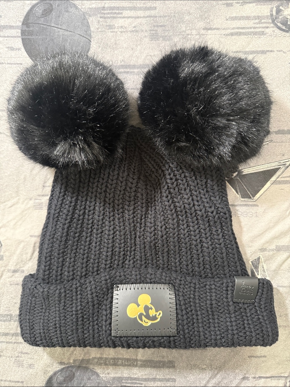 NWOT LOVE YOUR MELON MICKEY MOUSE POM BEANIE